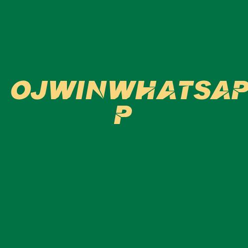 Logo da OJWINWHATSAPP